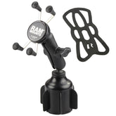 Stubby™ Cup Holder base with X-Grip smartphone